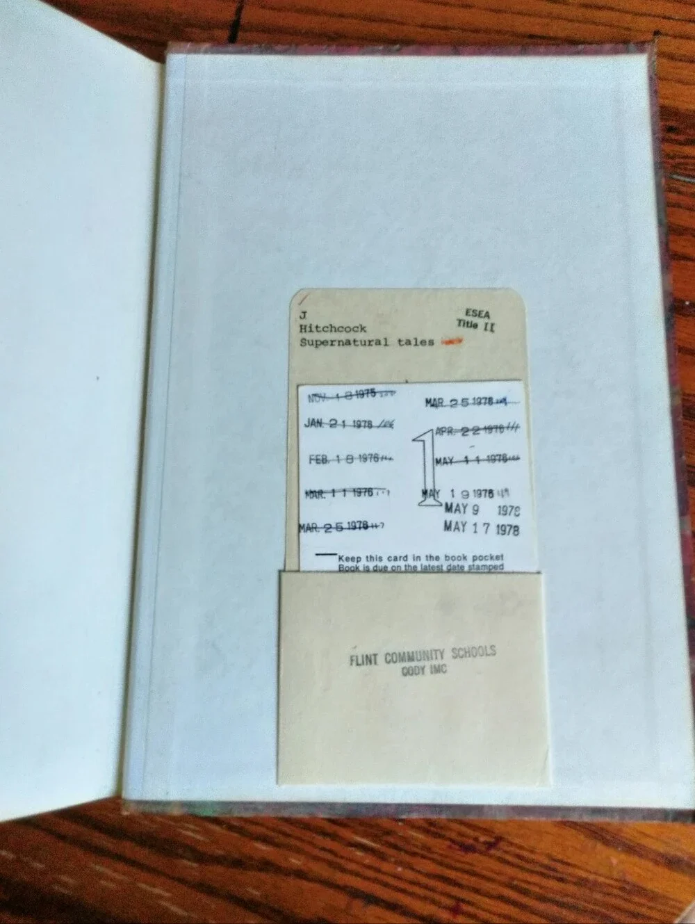 1973 Edition, Supernatural Tales of Terror and Suspense, by Alfred Hitchcock